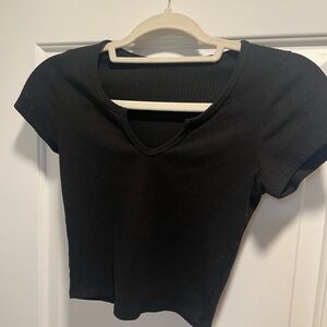 Classic Black Women's Crop Top